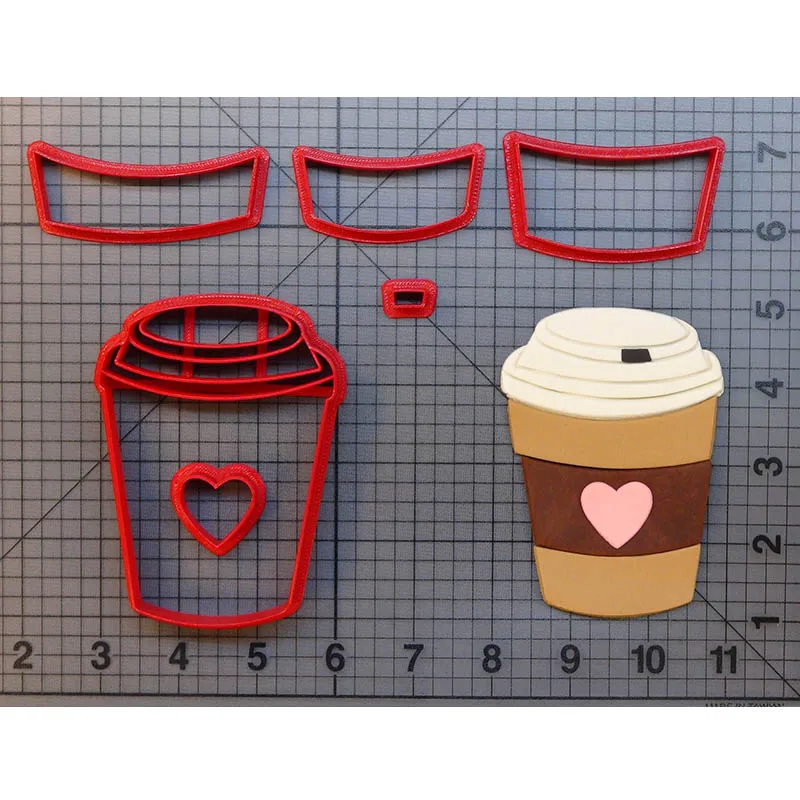 Coffee cup coffee Bean pot pumpkin spice latte mug fondant cookie cutters cake decorating tools cupcake toppers