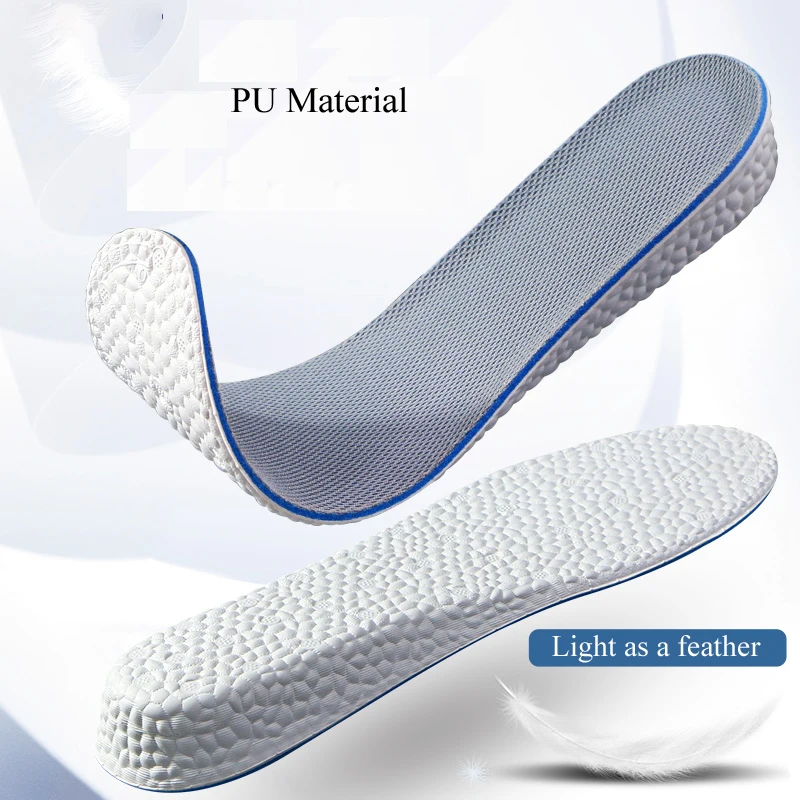 High-Elastic Increase height Insoles breathable sport sole pad PU material height increase insoles for men or women