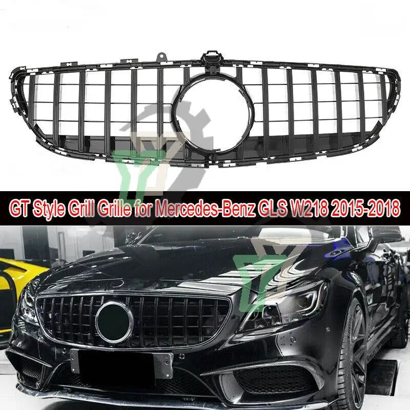 

For Mercedes-Benz W218 CLS-Class CLS300 CLS320 CLS350 2015 2016 2017 2018 GT style car front racing billet bumper grille