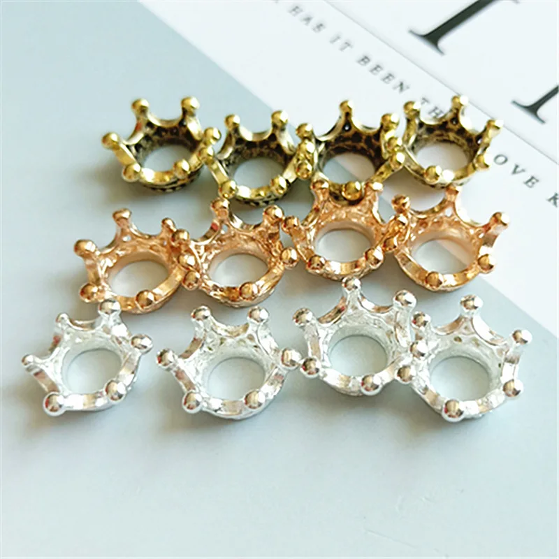 90pcs/lot 3D crown Charm  Pendants Hair Accessories Clothing Accessories alloy fittings  DIY accessories