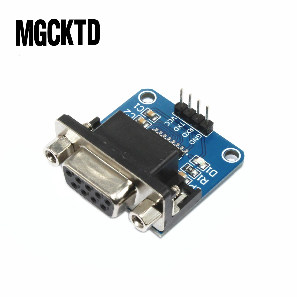 

Megmoki 100pcs MAX3232 RS232 to TTL Serial Port Converter Module DB9 Connector MAX232