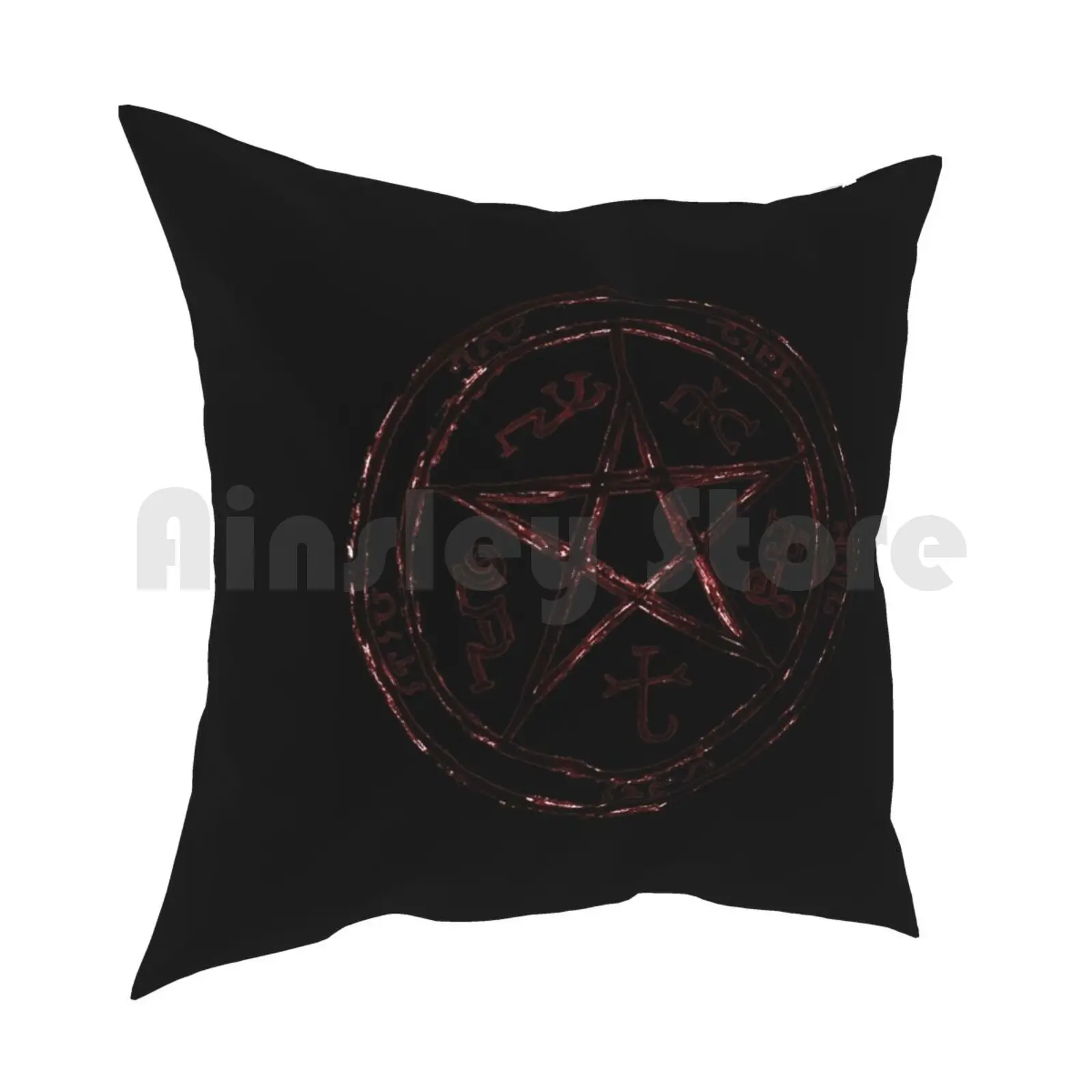 Devils Trap Pillow Case Printed Home Soft DIY Pillow cover Devils Devil Trap Supernatural Sam Dean Winchester Castiel