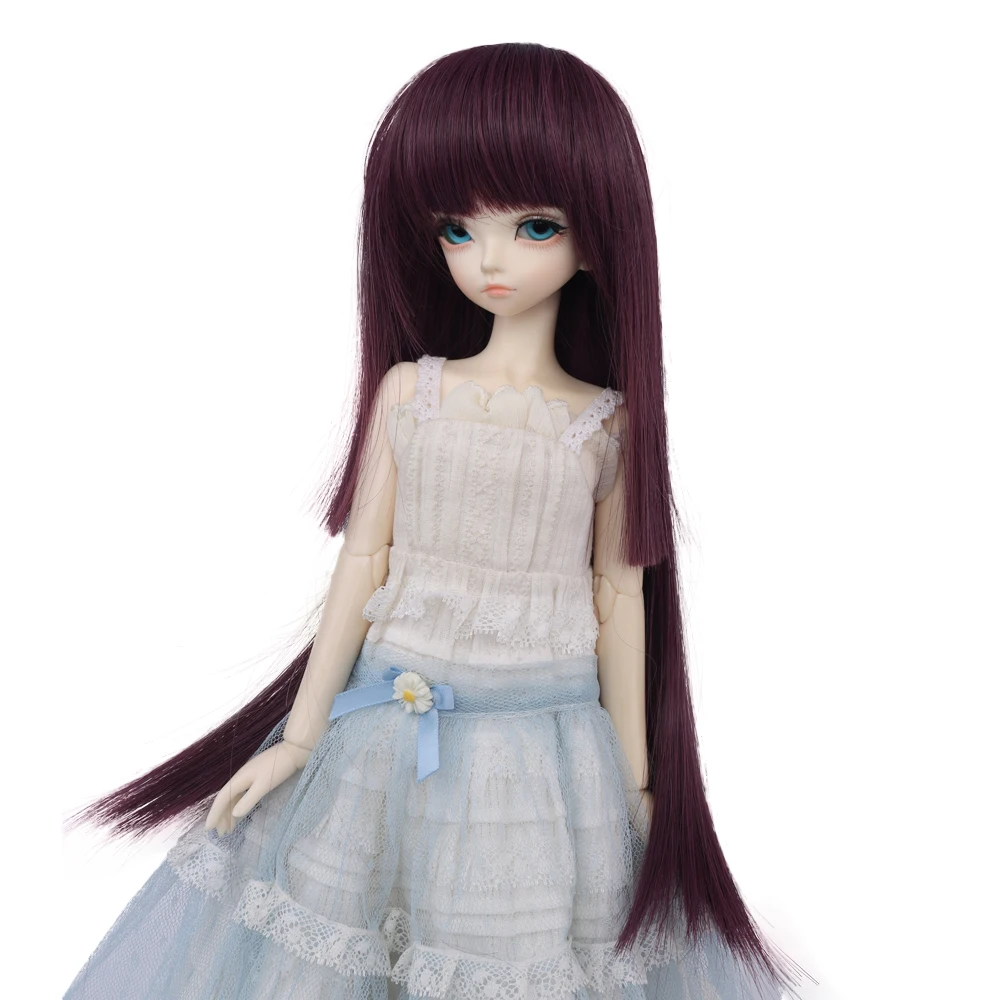 

Aidolla 1/4 1/6 BJD Doll Wig Long Straight Bangs Hair Doll Accessories BJD Wig High Temperature Fiber Wig For Minifee BJD Doll