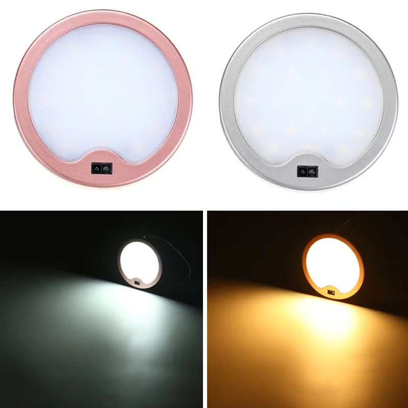12V Round LED Spotlights Ultra-thin Small Sensor Cabinet Lights Mini Downlight Window Display Panel Lamp 3W Support Dropshipping