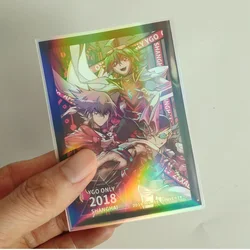 1000pcs 65X90 61x88clear Holo Card sleeves for Yugioh  board game hologram gaming card film laser shining protector Bulk Sleeve