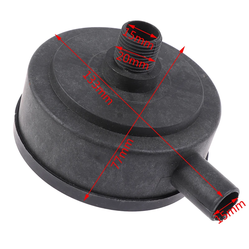 1 Cái Lọc Không Khí Ống Hãm Thanh Đen Không Khí Nam 20Mm Ren Nhựa Nhà Ở Ống Đựng Bộ Lọc Ống Hãm Thanh