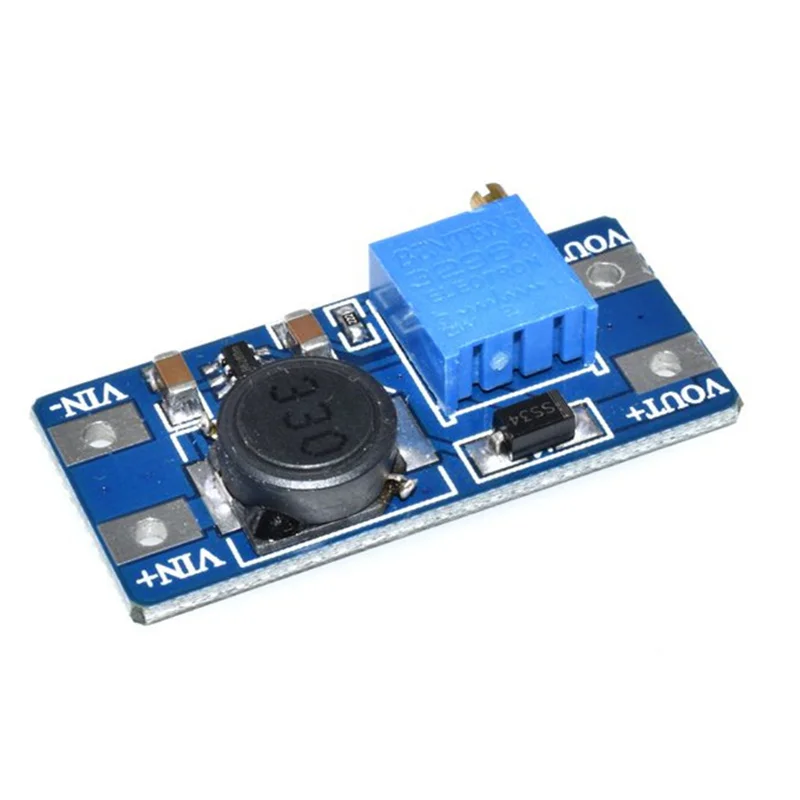 MT3608 DC-DC Adjustable Boost Module 2A Boost Plate Step Up Module with MICRO Type-C USB 2V-24V to 5V 9V 12V 28V