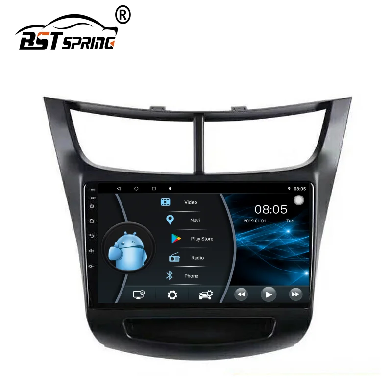 Bosstar – lecteur multimédia de voiture pour Chevrolet Sail 2013 – 2015, Android, système Audio, Navigation GPS, avec prise