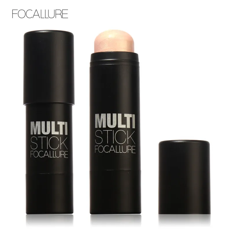 FOCALLURE-colorete para la cara, barra iluminadora de bronceador, resaltador, brillo para Idea brillante, pegatina iluminadora, herramientas de maquillaje