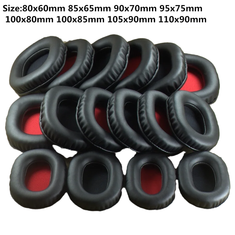 100x80mm Universal Oval Replacement EarPads Soft Foam Ear Pads Cushion for Large Over Ear for ATH AKG Sennheiser Headphones