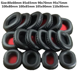 100x80mm universal oval substituição earpads macio espuma almofadas de ouvido almofada para grande sobre a orelha para ath akg sennheiser fones de ouvido