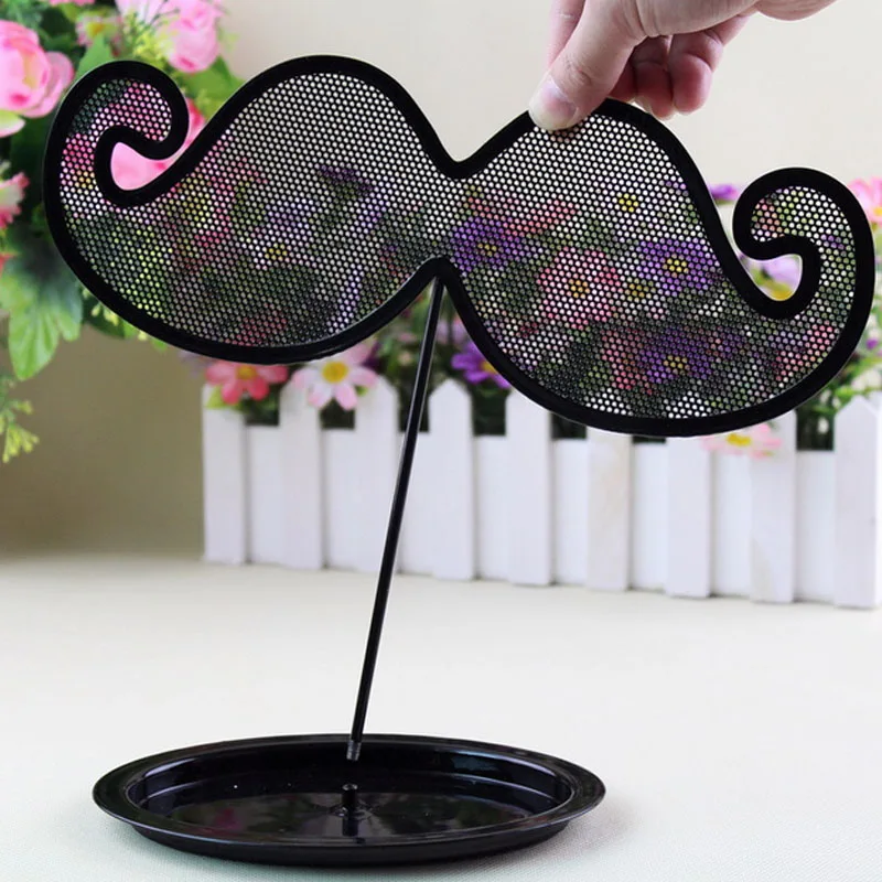 Beard style Necklace Pandents Ring Earrings Organizer Metal Stud Jewelry Display Box  Jewellery Packaging Holder Stud Wholesale