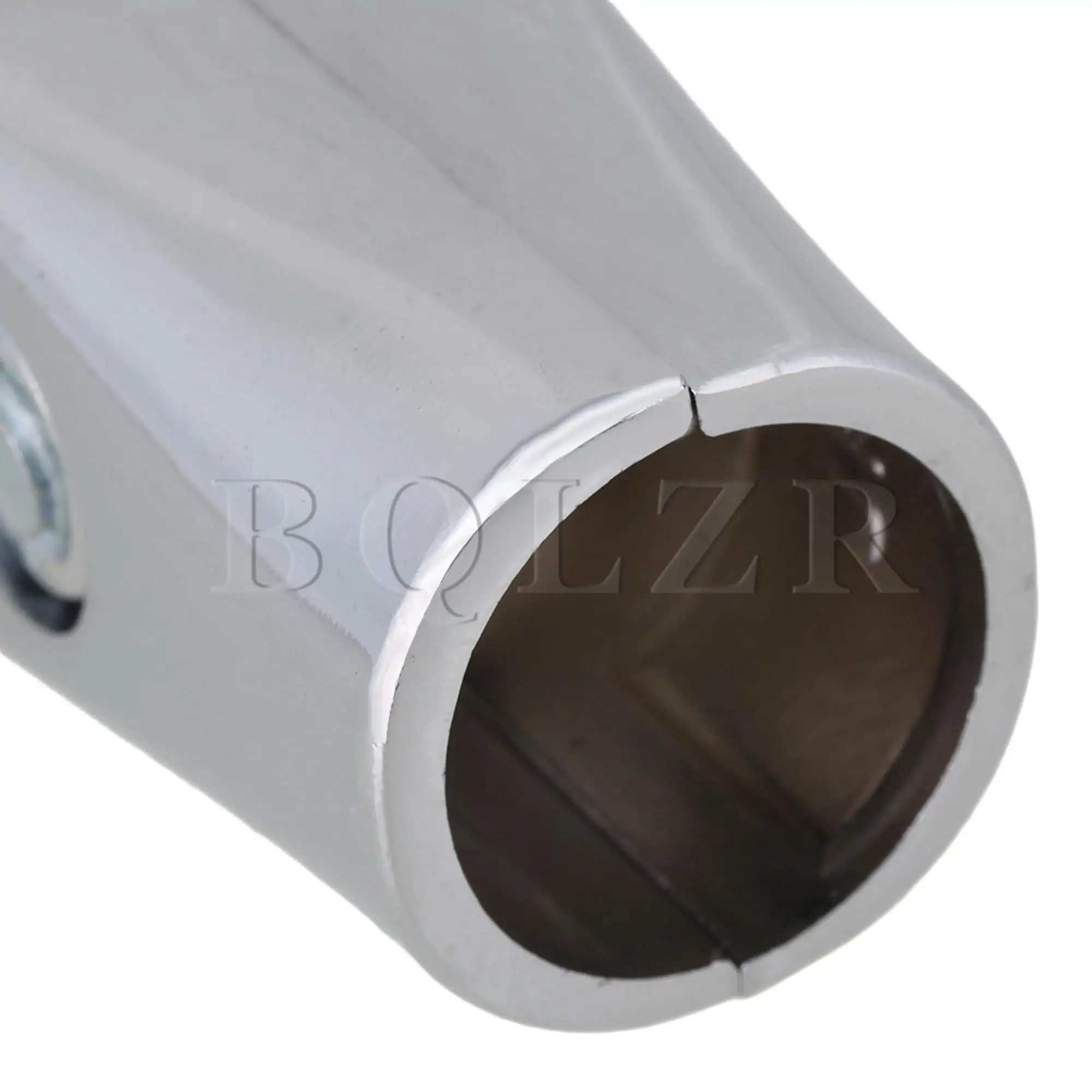 BQLZR 2 x Aluminum Alloy Drying Rack Pipe Fittings Two-way Connector For 25mm Round Tube Silver