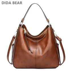 DIDABEAR Hobo Bag borse da donna in pelle borse a tracolla per il tempo libero femminile borse di moda borsa Tote Vintage Bolsas di grande capacità