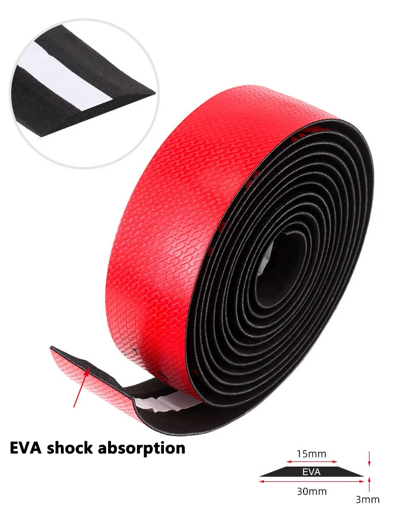 Neue Rennrad Bar Band Bunte Farbverlauf Lenker Bänder EVA + PU Weiche Anti-Vibration Wrap Band Langlebig bar Bartape 2150mm – Detail 18