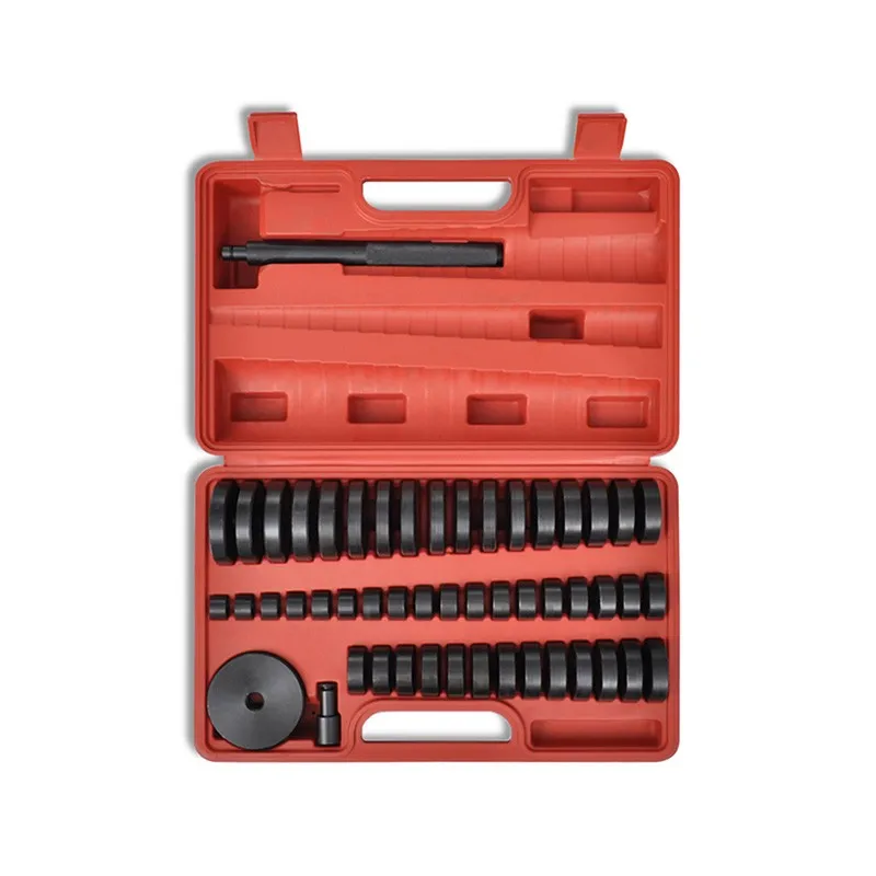 52pcs Custom Bushing Bearing Seal Driver Push Press Disc Tool Set 18-65mm 74mm Oil Seal Removal & Installation Repair Tools Kit