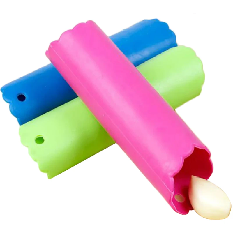 Creative Silicone Garlic Peeler Vegetable Peeler Practical Kitchen Gadget Garlic Stripper Tube Peeling Garlic Peeling