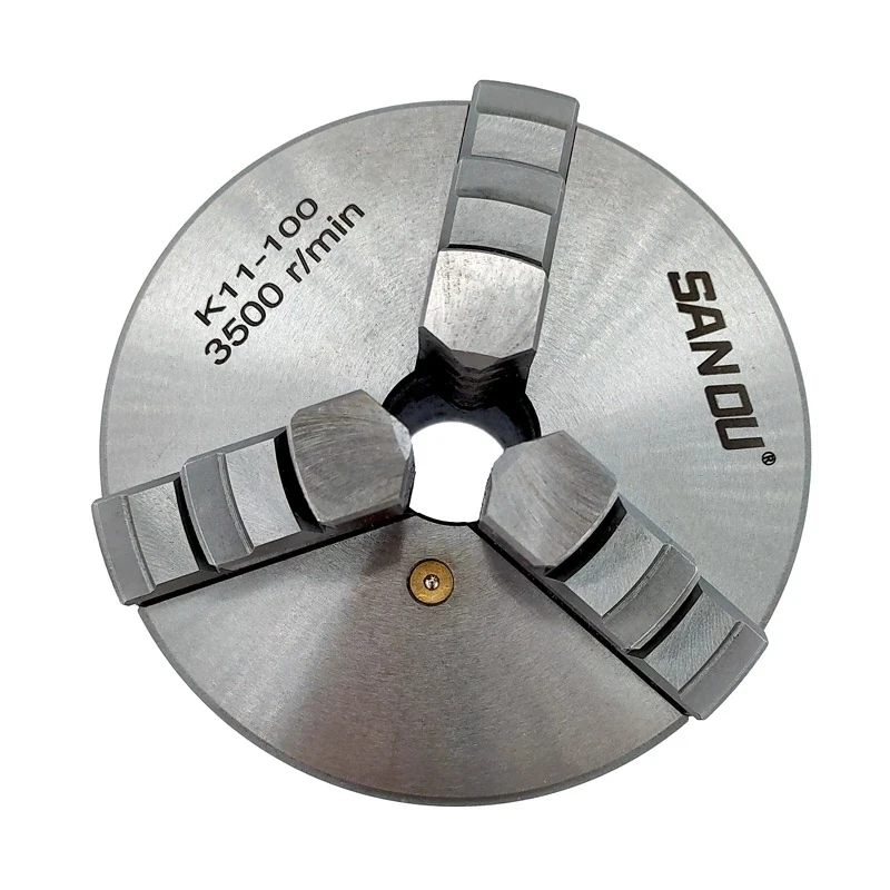 Imagem -06 - Maxilas Mandril de Torno Manual com Acessórios de Torneamento de Máquinas-ferramentas K11-100 Mandril de Torno de Maxilas Auto-centralização de Metal Conjunto K11100