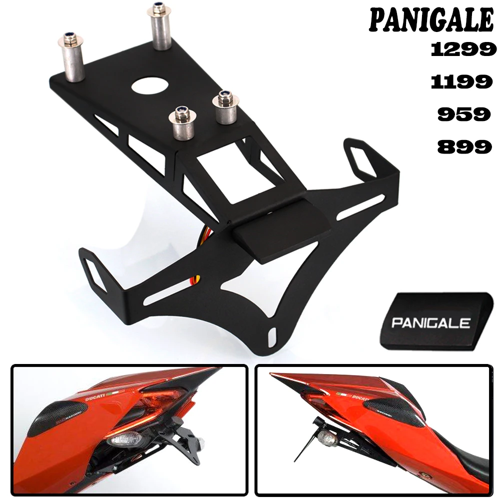 For Ducati 899 959 1199 1299 Panigale Motorcycle Tail Tidy License Plate Holder Fender Eliminator Accessories 2012 2013 2014+