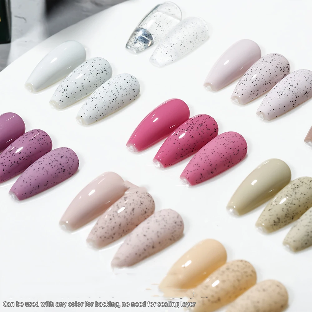 Vendeeni 15ml Sugar Top Coat Function Gel Nail Polish UV LED Soak off Sand Effect Lasting Manicure Nail Polish Match Any Color