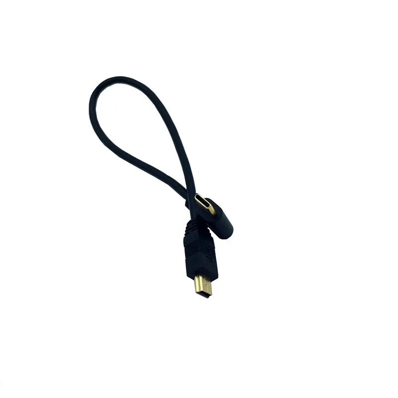 Mini cabo usb macho para macho, cabo usb 3.1 tipo c para mini cabo de dados otg, conversor de cabo de carregamento de 25cm de comprimento