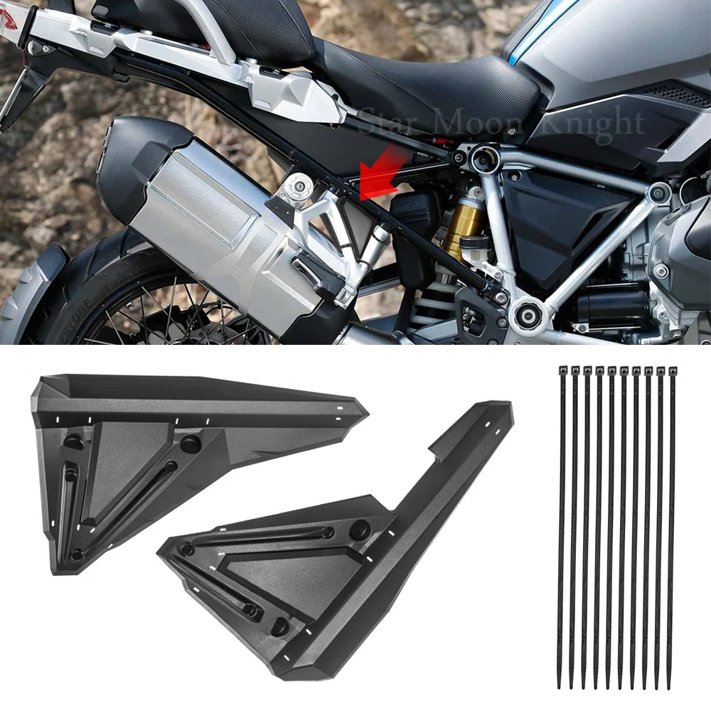 Rear Wheel Mudsling Inner Fender Mudguard Extension Splash Guard pillion footrest holder For BMW R1200GS R1250GS LC Adventure