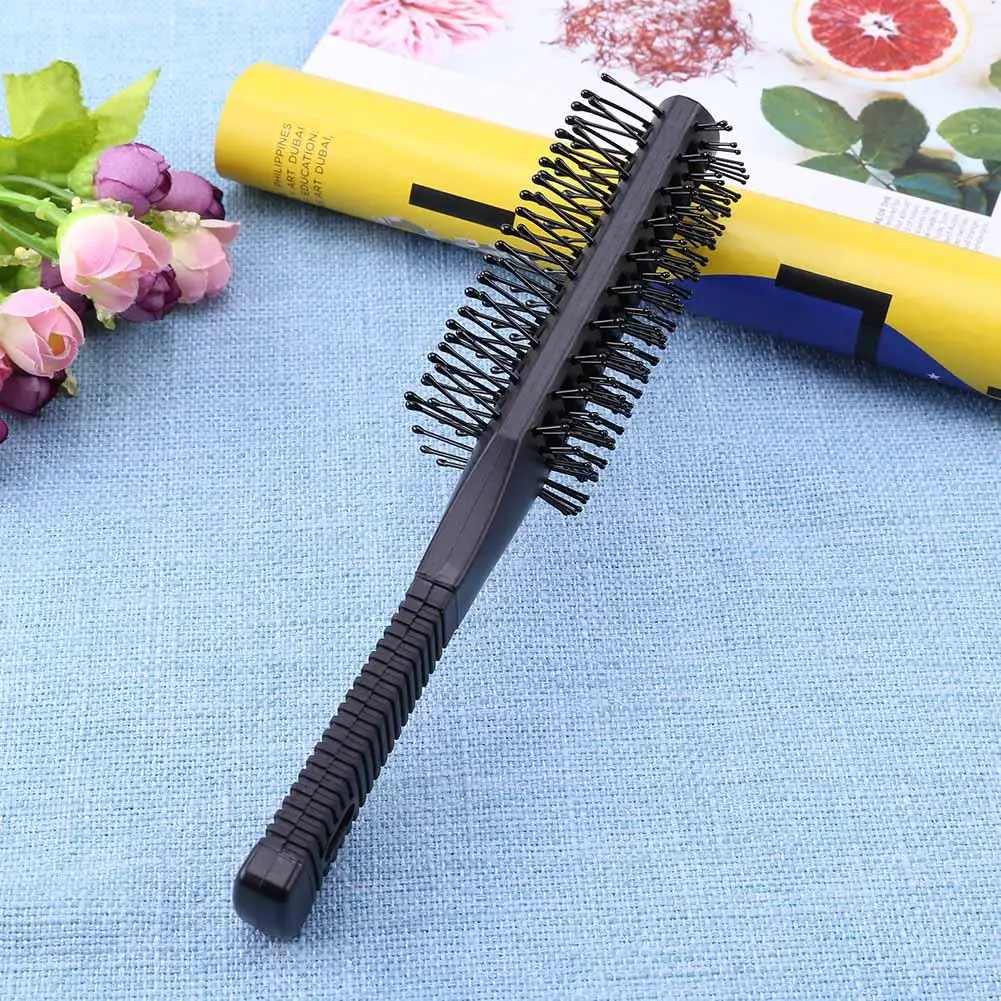 Double Side Massage Comb Black Plastic Anti-tangle Brushes Wide Teeth Brushes Hairdressing Anti Loss Combs Hair Styling