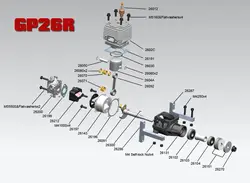 Yeni CRRCpro GP26R 26cc Benzinli Motor/Benzinli Motor RC Uçak için