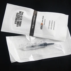 Cartucho de aguja de tornillo de maquillaje permanente Revolution, Cartucho de aguja de tatuaje 1RL, kits de máquina de perlas negras, 10 unids/lote por caja