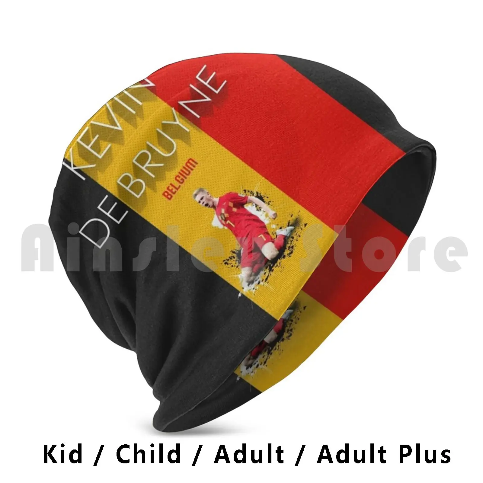 Kdb , King Of Belgium Beanies Pullover Cap Comfortable Kdb Belgium Soccer Vintage Heather Hazard 2018