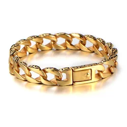 High Quality Metal Bracelet for Men Fashion Gold Color Totem Bracelet Men Gift