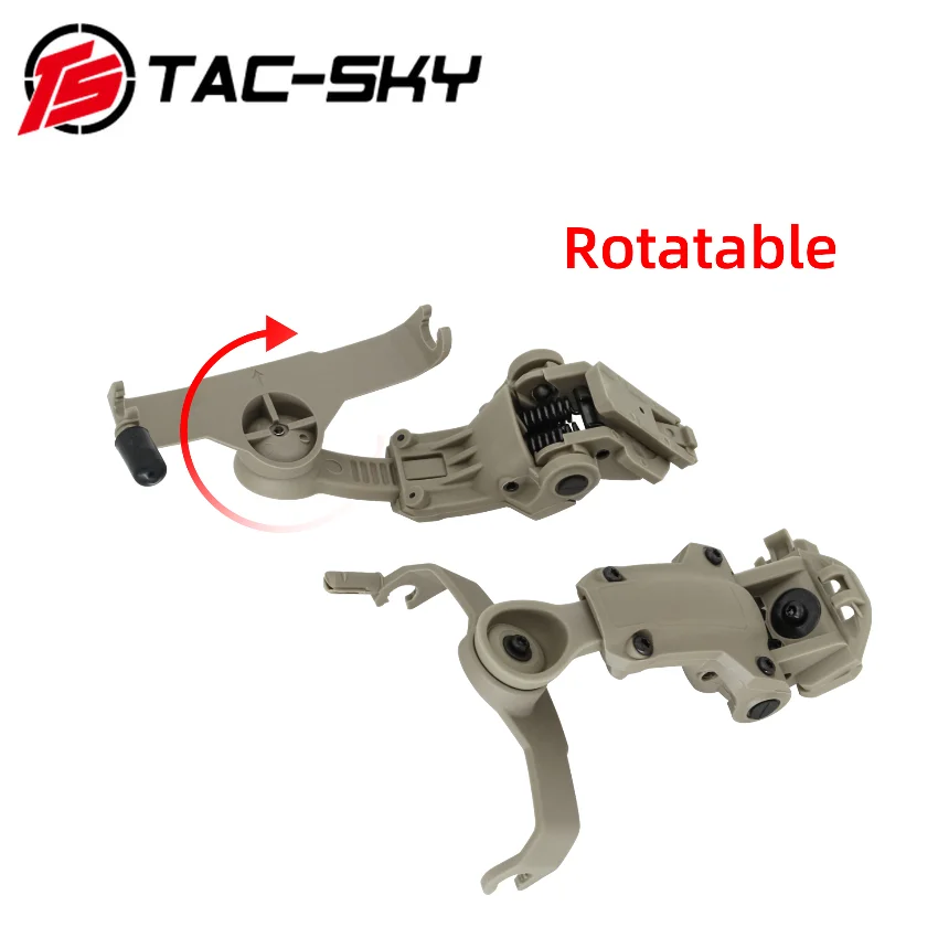 Ts TAC-SKY Tactische Headset Comtac Ii Iii Helm Mount Adapter Compatibel Met Arc Rail / Wendy Rail/Mlok Rail voor Helmen