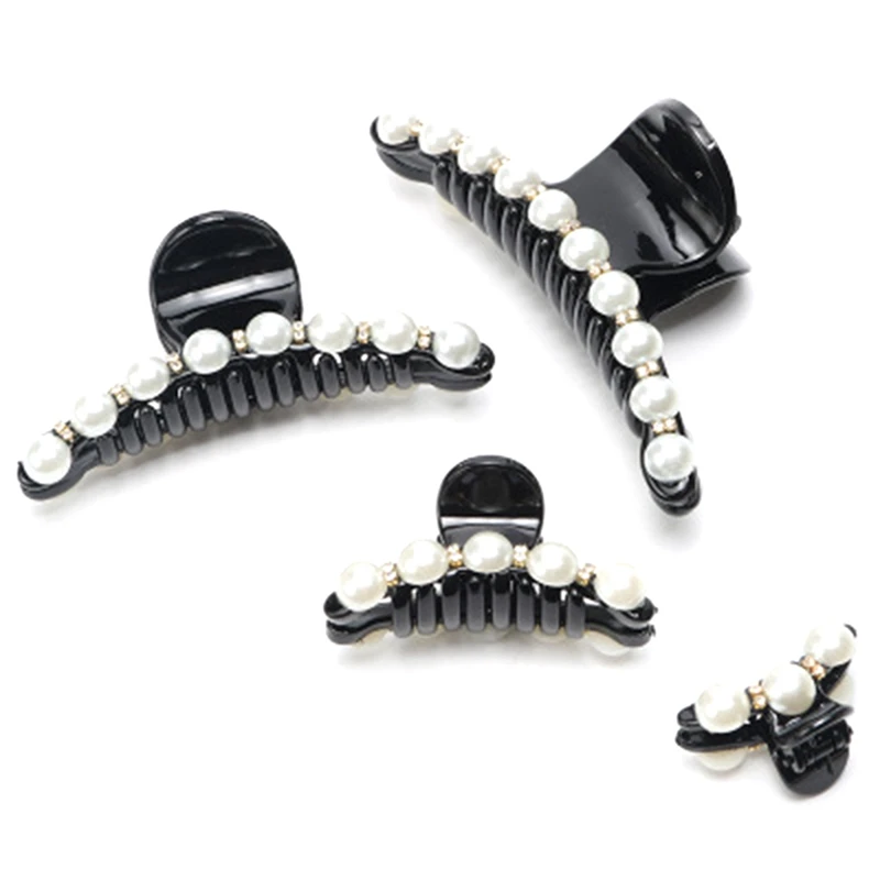 Fashion Pearl Hair Claws For Women Hairpins Banana Clips Hair Accessories Ornaments Headwear Hair Clip Girl hair styling tools