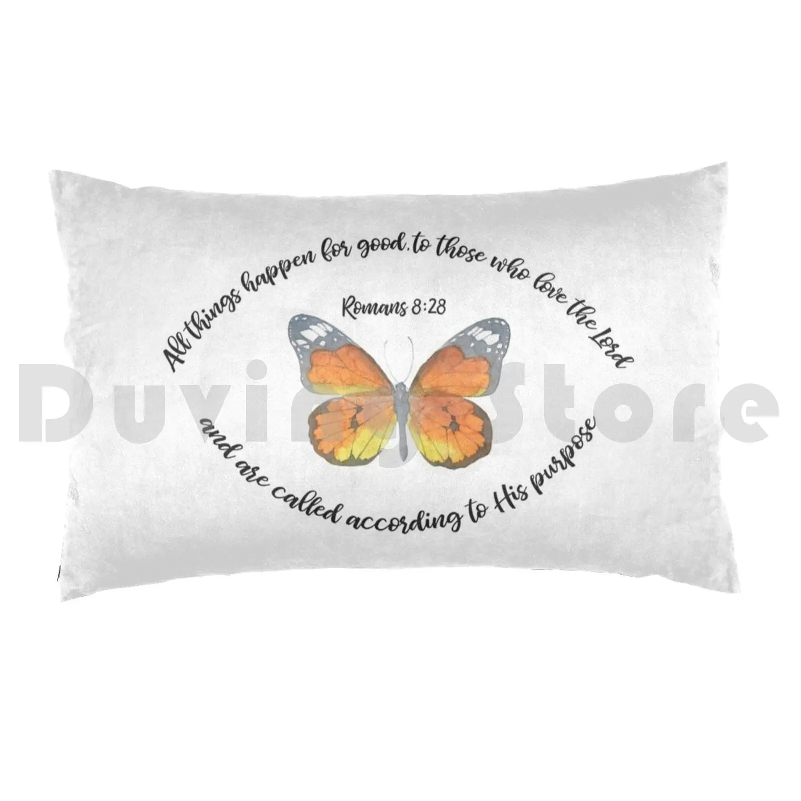 Romans 8 : 28 Pillow case 28 Verse Bible Romans All Things Happen Good Those Who Love Lord Called