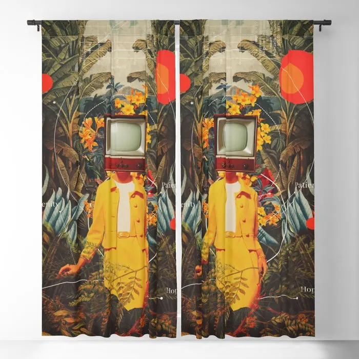 She Came From The Wilderness Blackout Curtains 3D Print Window Curtains For Bedroom Living Room Decor Window Treatments