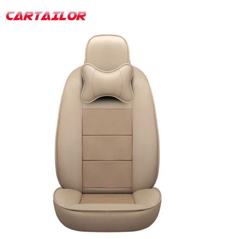 CARTAILOR Cover Car Seats Leather for Mercedes Benz Smart Fortwo Seat Covers Cars Interior Accessories Front Seat Supports Sets