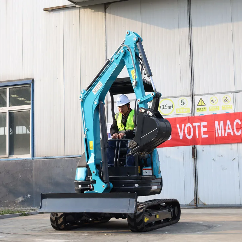 2ตัน3ตัน Mini Excavator Crawler Retractable Boom ด้านข้าง Swing ขนาดเล็ก Digger อุปกรณ์เสริม Cab