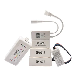 DC5-24V SP105E SP107E SP108E SP601E SP110 Led Controller Smart Wifi Bluetooth For Individually Addressable 5050 RGB Strip Panel