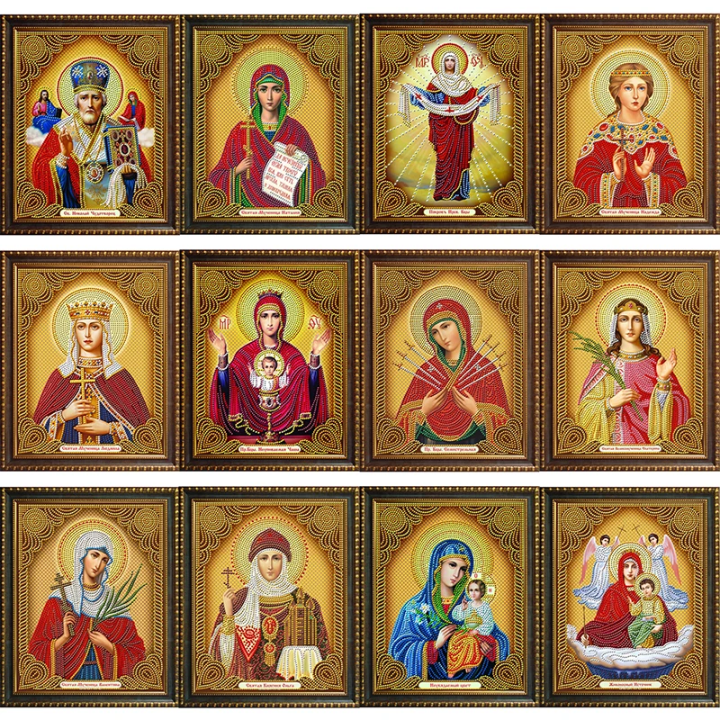 Religion Icon of Leader Diamond Mosaic True religious men diamond embroidery rhinestones 30*40CM 5D DIY Diamond Paintings