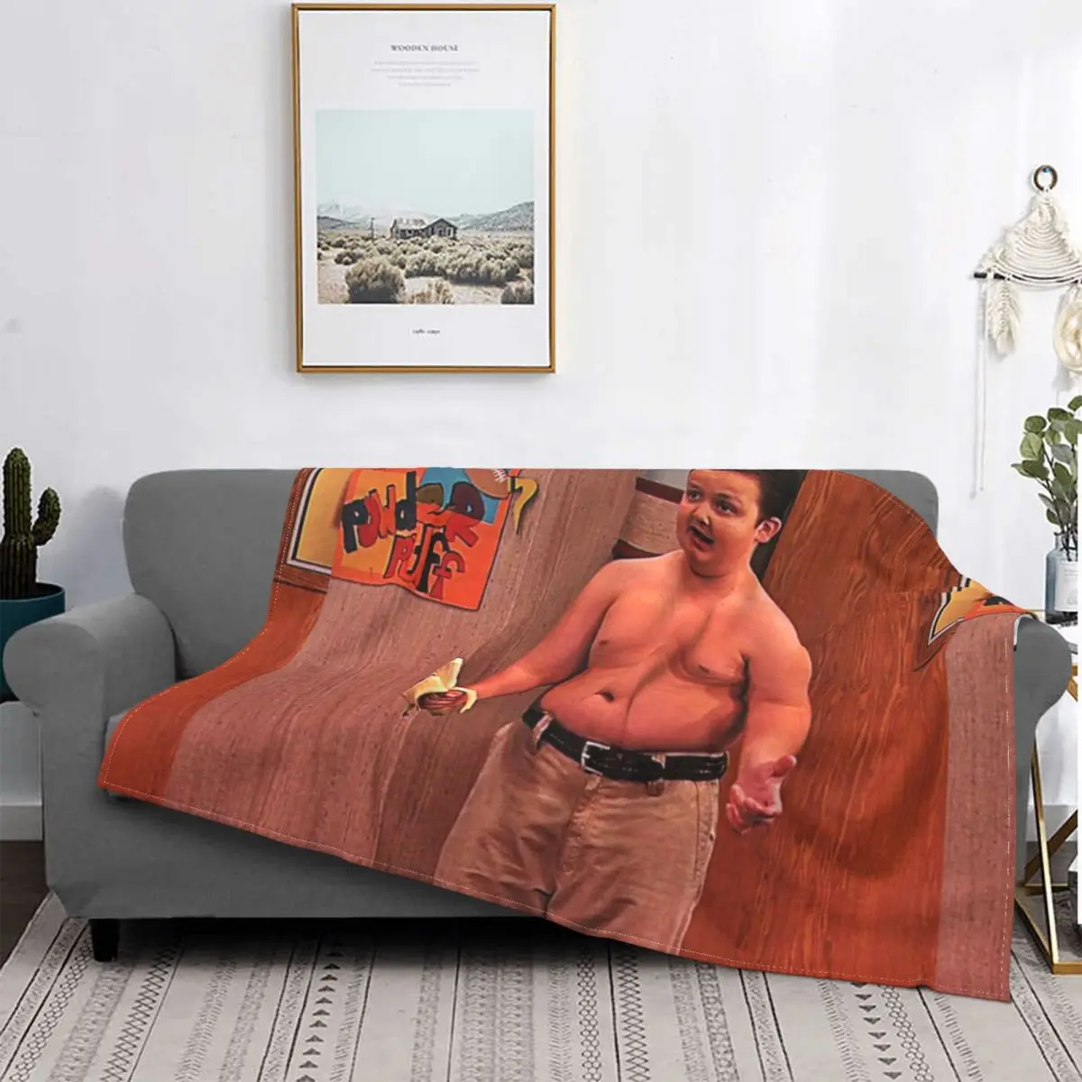 Gibby From ICarly Flannel Throw Blanket Funny Dank Meme TV Blanket for Bedding Couch Ultra-Soft Quilt