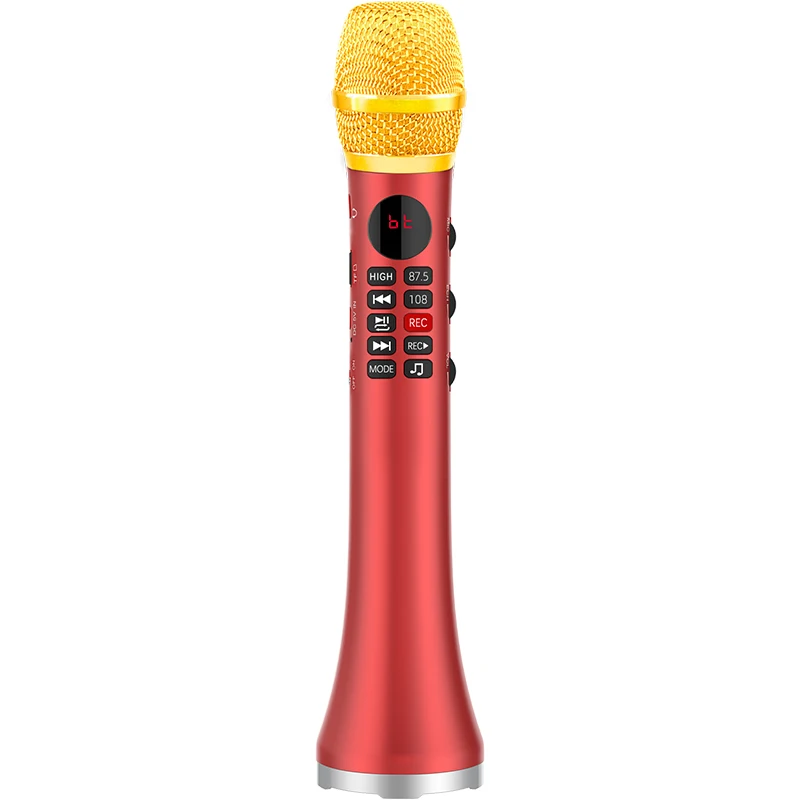 L-699 20W Bluetooth microphone Karaoke Microphone l699 Wireless Speaker Portable  for phone support record TF play