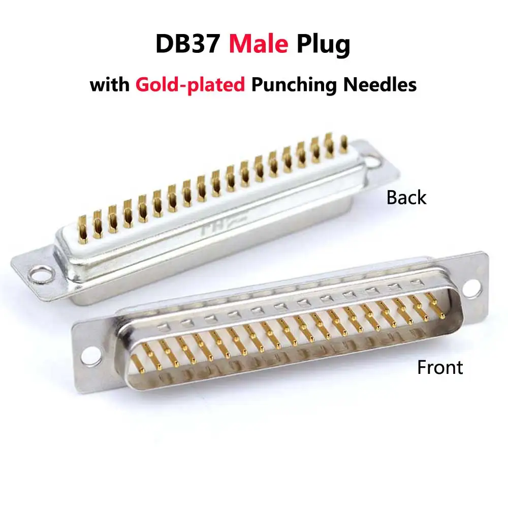 DB37 ذكر التوصيل أنثى المقبس 2 صفوف 37 دبوس المسلسل ميناء موصل D-SUB 37 محولات