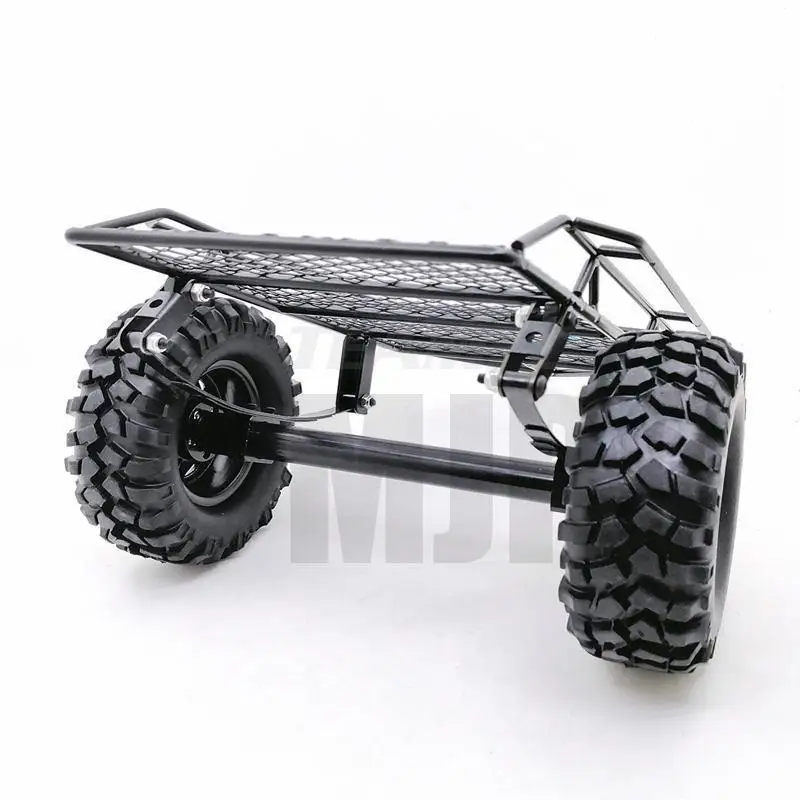 Metalowe podwójne koło do holowania przyczepy Hook220 * 205mm dla gąsienica RC D110 RC4WD YOKOMO TAMIYA 90046 90047 90053 TRX4 D90 CC01