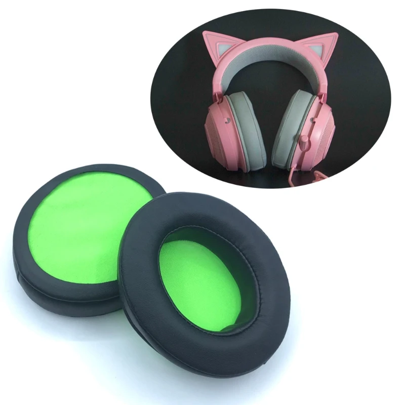 24BB Earmuff Ear Cushion Pads Pillow Cover for razer Kraken TE /Kraken Ultimate Nari Essential Ultimate