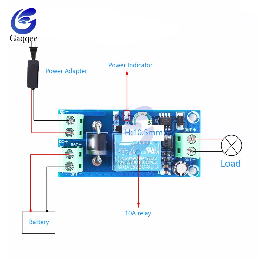 Power-OFF Protection Module Automatic Switching Module UPS Emergency Cut-off Battery Power Supply DC5V-48V Control Board