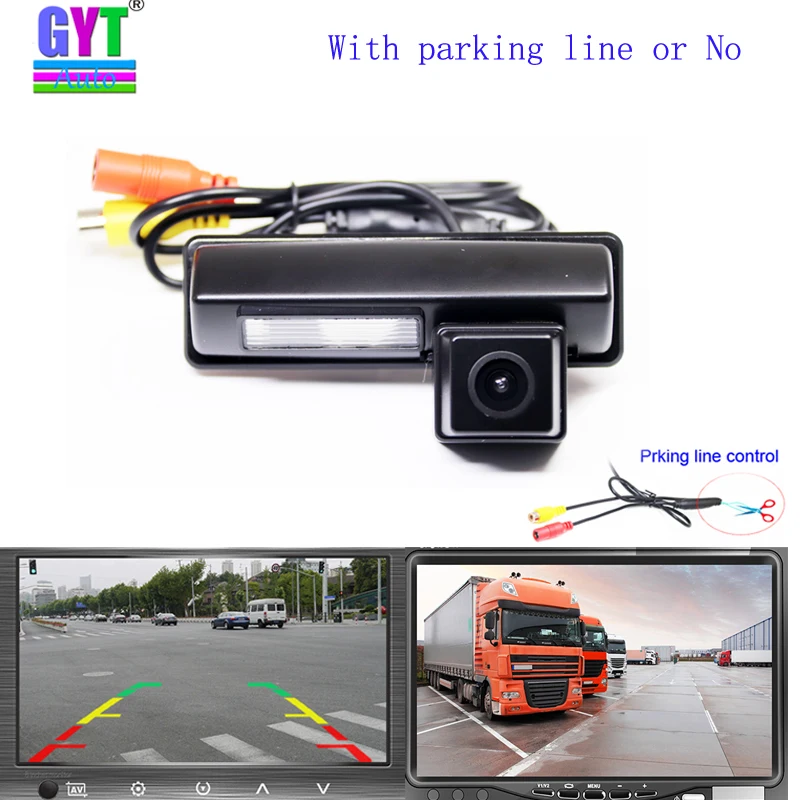 Dynamic Trajectory Tracks car Rear Backup Parking Camera For TOYOTA CAMRY AURION 2007-2011 classic camry Harrier Ipsum Avensis