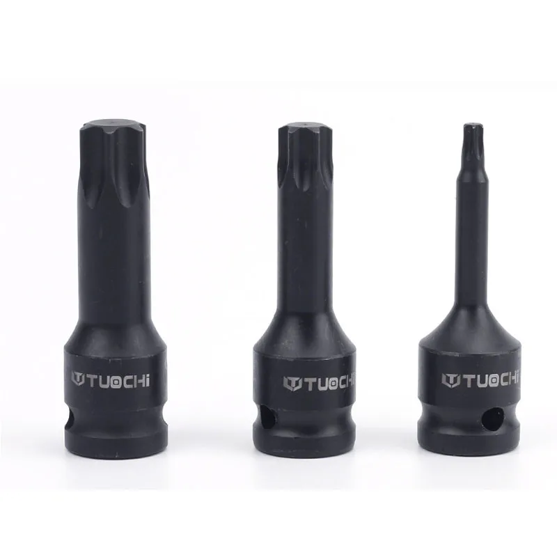 1/2 "Torx Sao Bit Ổ Cắm CR-MO Tác Động Lái Xe Hơi T20-90 Tua Vít Đầu Torx Bit Cho Khí Nén Điện Cờ Lê Dụng Cụ Cầm Tay bộ