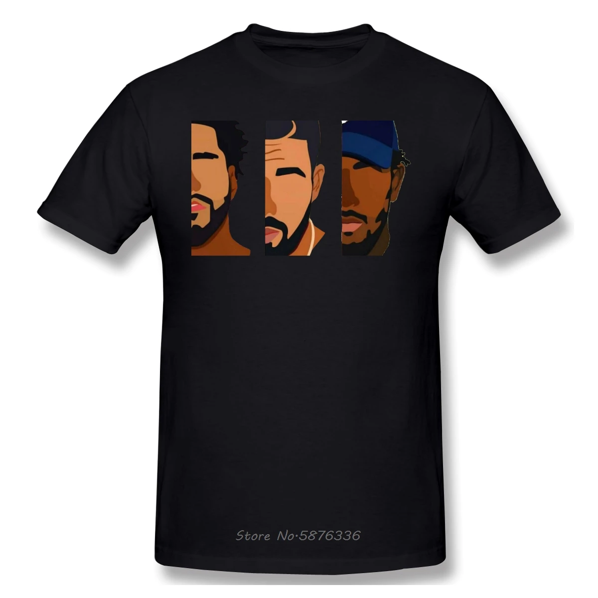 Drake, J Cole, Kendrick Lamar T-Shirt Men Birthday Gifts Short Sleeves Funny Tees O Neck  Cotton Clothes Humor T Shirt