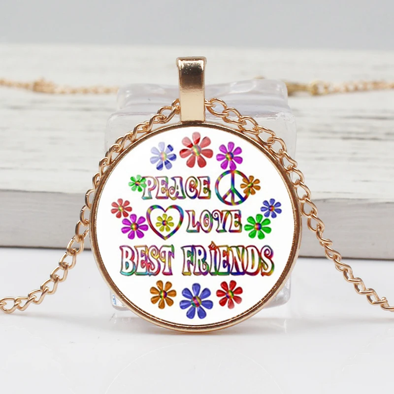 New Best Friend Necklace Bible Poetry Glass Dome Pendant Necklace Fashion Christian Jewelry Woman Man Gift Souvenir Choker