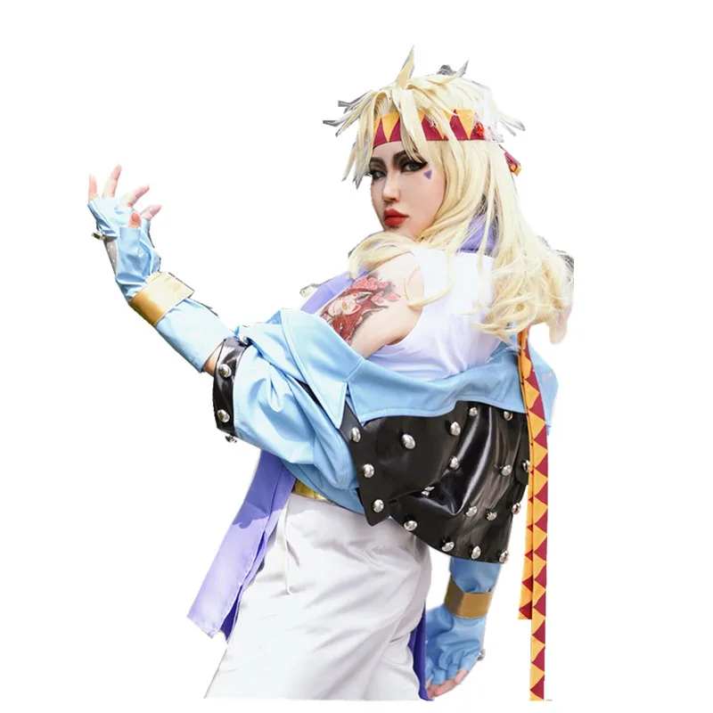 Caesar Anthonio Zeppeli Cosplay Costume full set Female Style 110